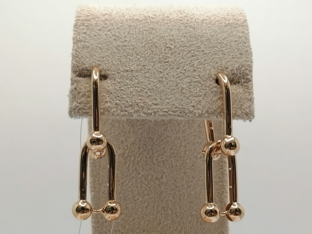 СЕРЬГИ БЕЗ КАМНЯ (Au 585)