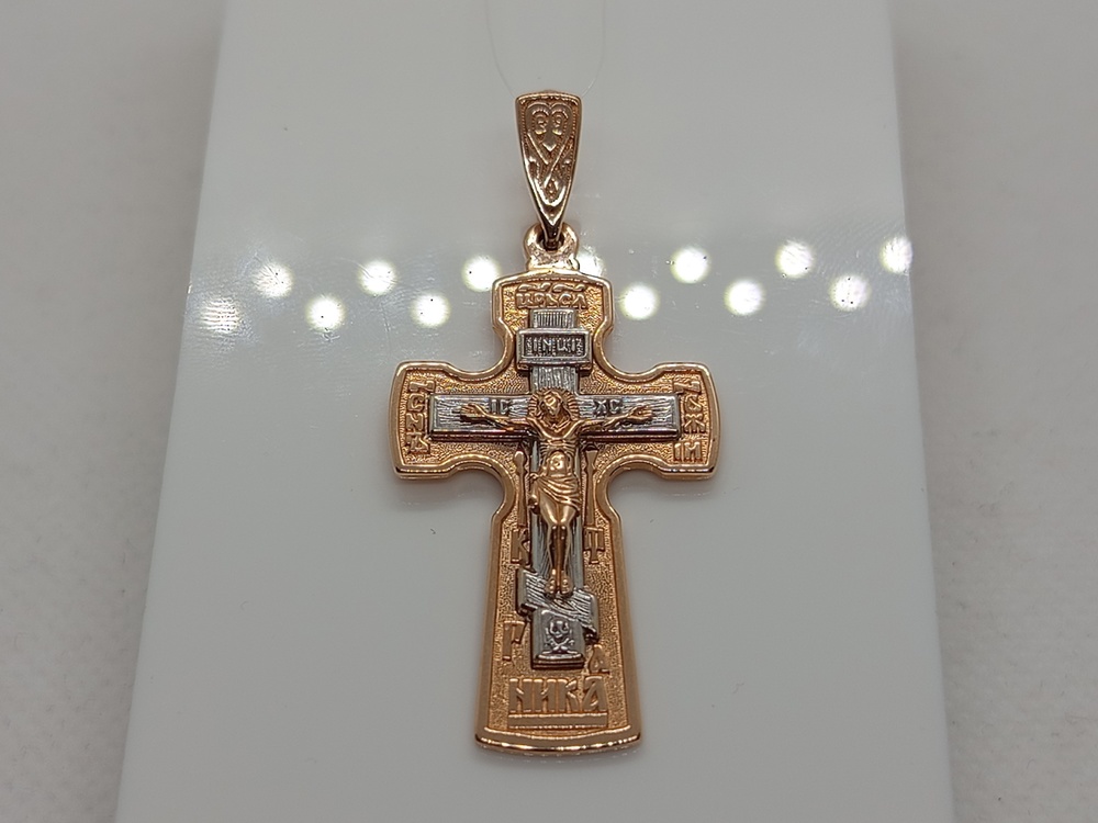 ПОДВЕСКА КРЕСТ без камня (Au 585)