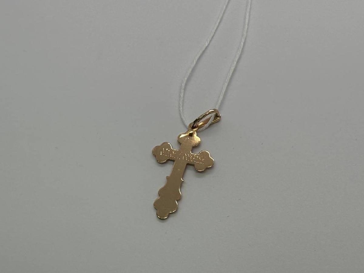 ПОДКБК585 ПОДВЕСКА КРЕСТ БЕЗ КАМНЯ (Au 585)