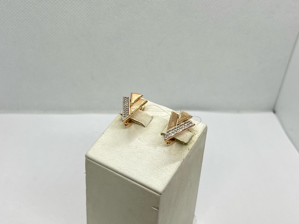 01-217431 СЕРЬГИ С КАМНЯМИ (Au 585)