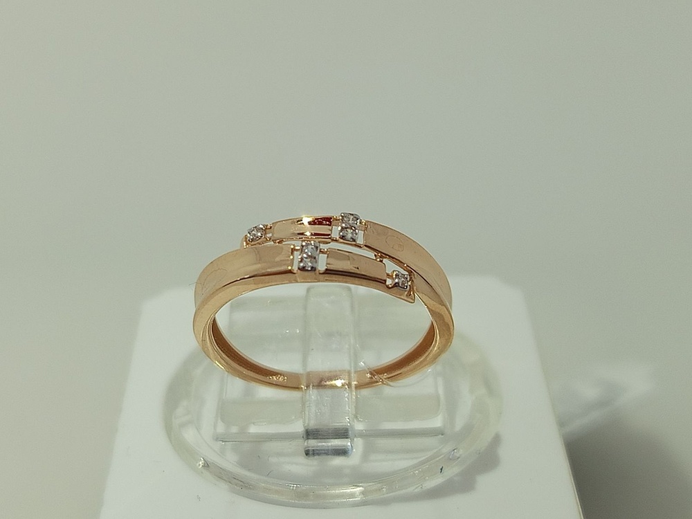 КОЛЬЦО С КАМНЯМИ (Au 585)