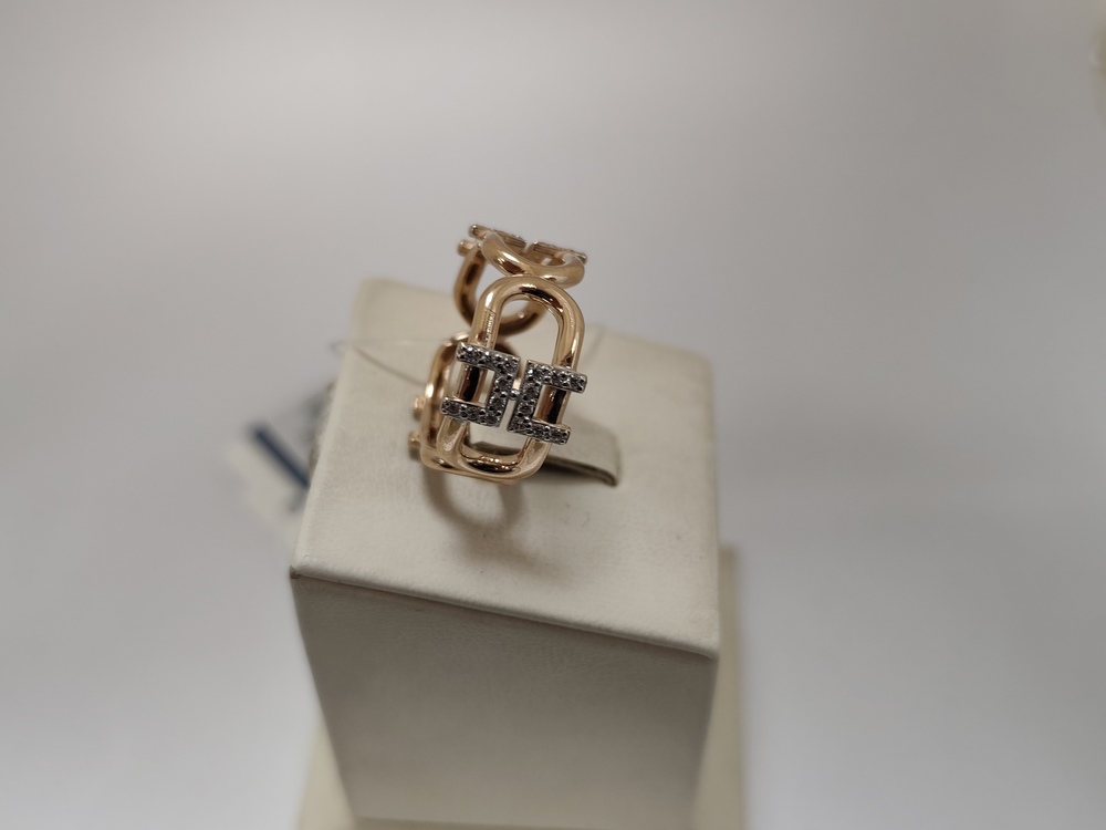 КОЛЬЦО С КАМНЯМИ (Au 585)