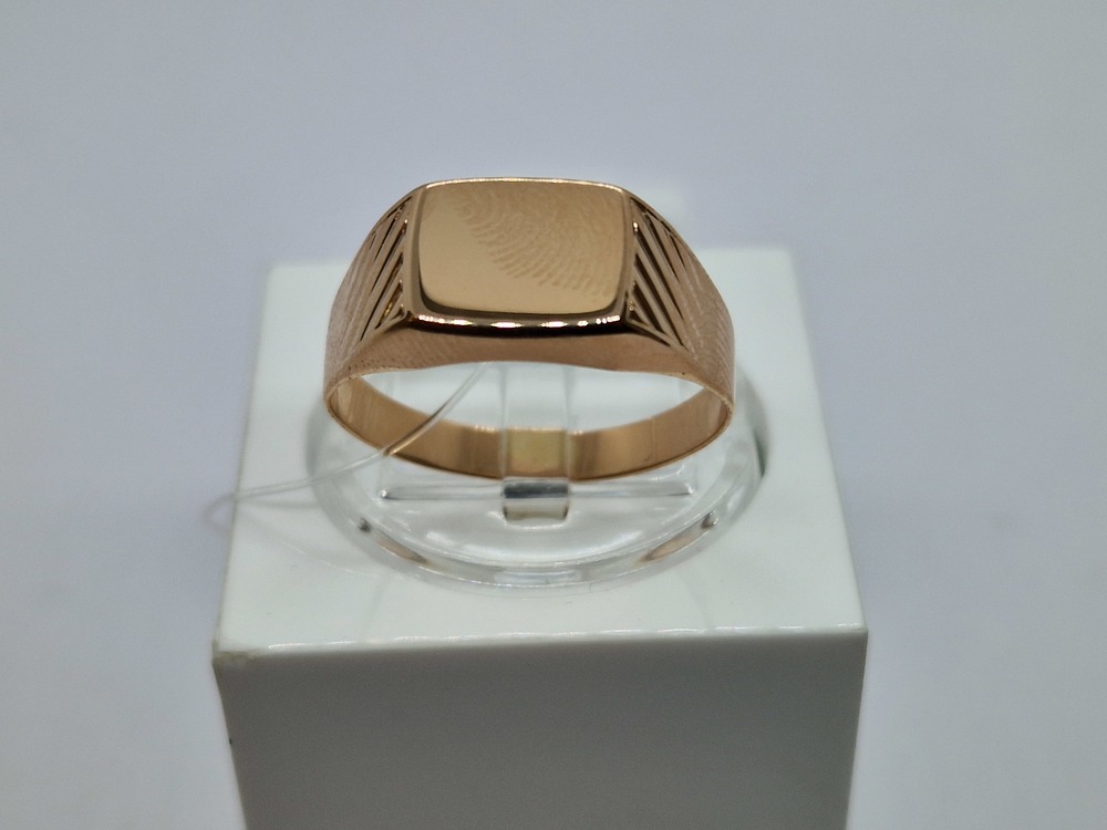 01-7478 КОЛЬЦО ПЕЧАТКА без камня (Au 585)