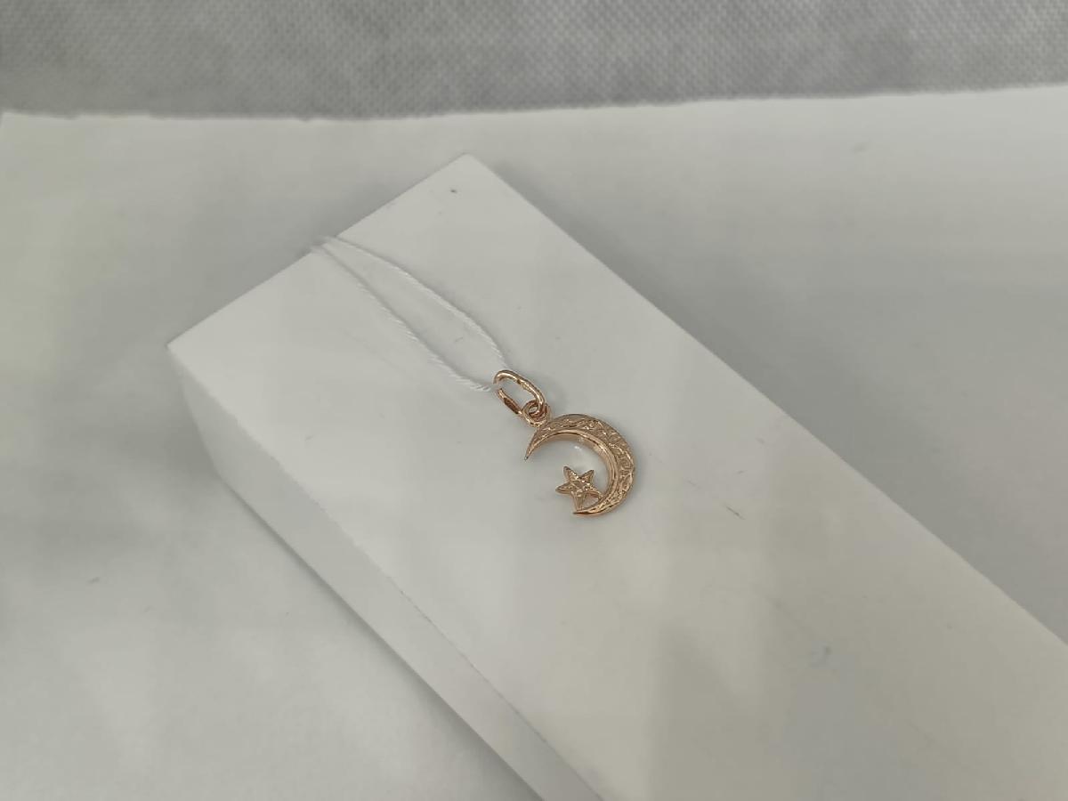 ПОДПБК585 ПОДВЕСКА ПОЛУМЕСЯЦ БЕЗ КАМНЯ (Au 585)