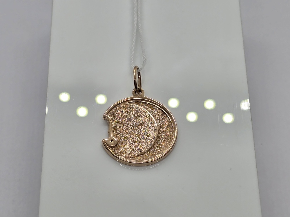 ПОДПБК585 ПОДВЕСКА ПОЛУМЕСЯЦ БЕЗ КАМНЯ (Au 585)