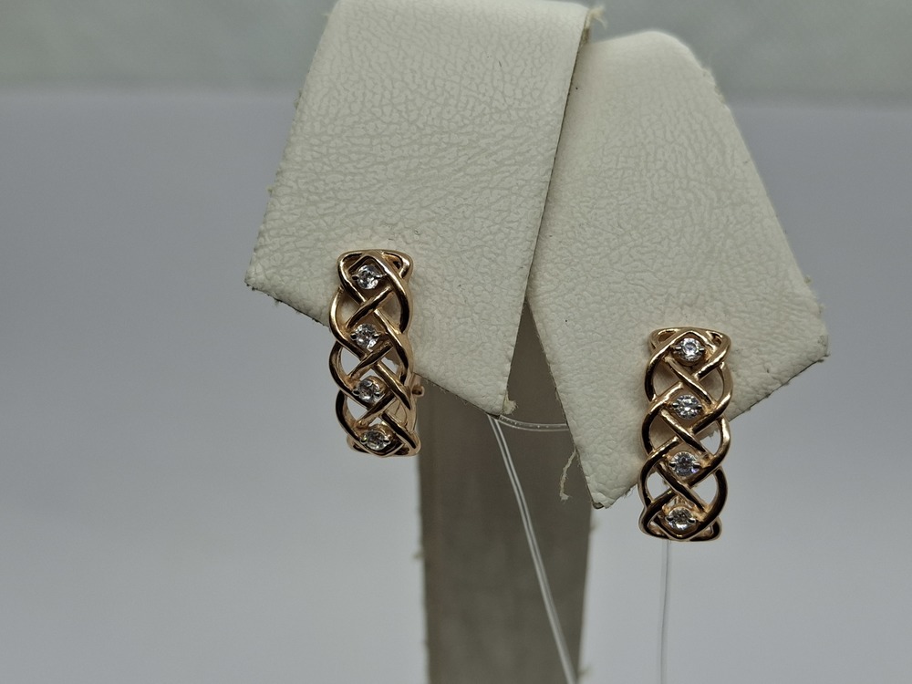 СЕРЬГИ С КАМНЯМИ (Au 585)