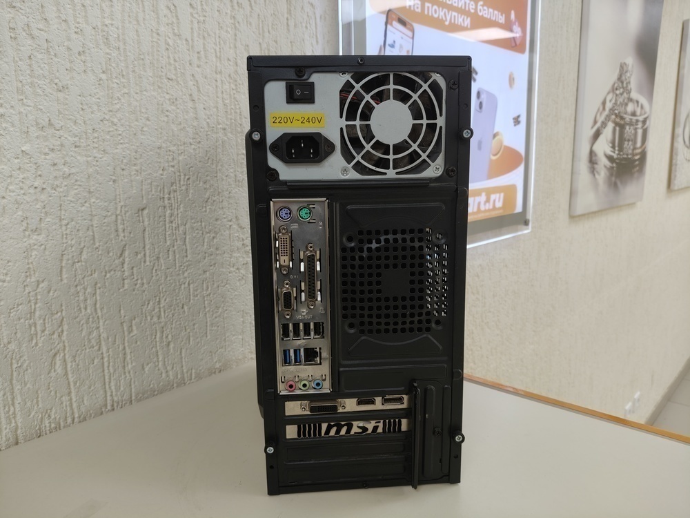 Системный блок Ginzzu; Core i5-4440, GeForce GTX 1050, 8 Гб, 512 GB, Нет