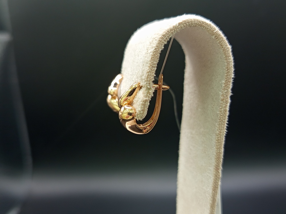 СЕРЬГИ БЕЗ КАМНЯ (Au 585)