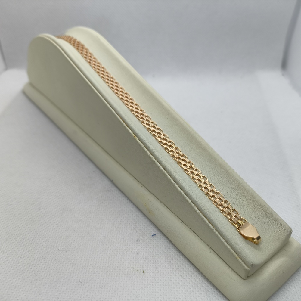 БРАСЛЕТ ПОЛНОВЕСНЫЙ Бисмарк машинный (Au 585)