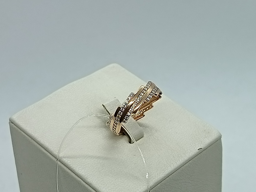 КОЛЬЦО С КАМНЯМИ (Au 585)