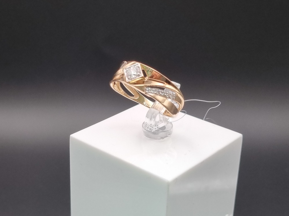 КОЛЬЦО С КАММНЯМИ (Au 585)