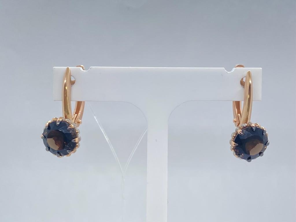 51-320-01761-2 СЕРЬГИ РАУХ-ТОПАЗ (Au 585)