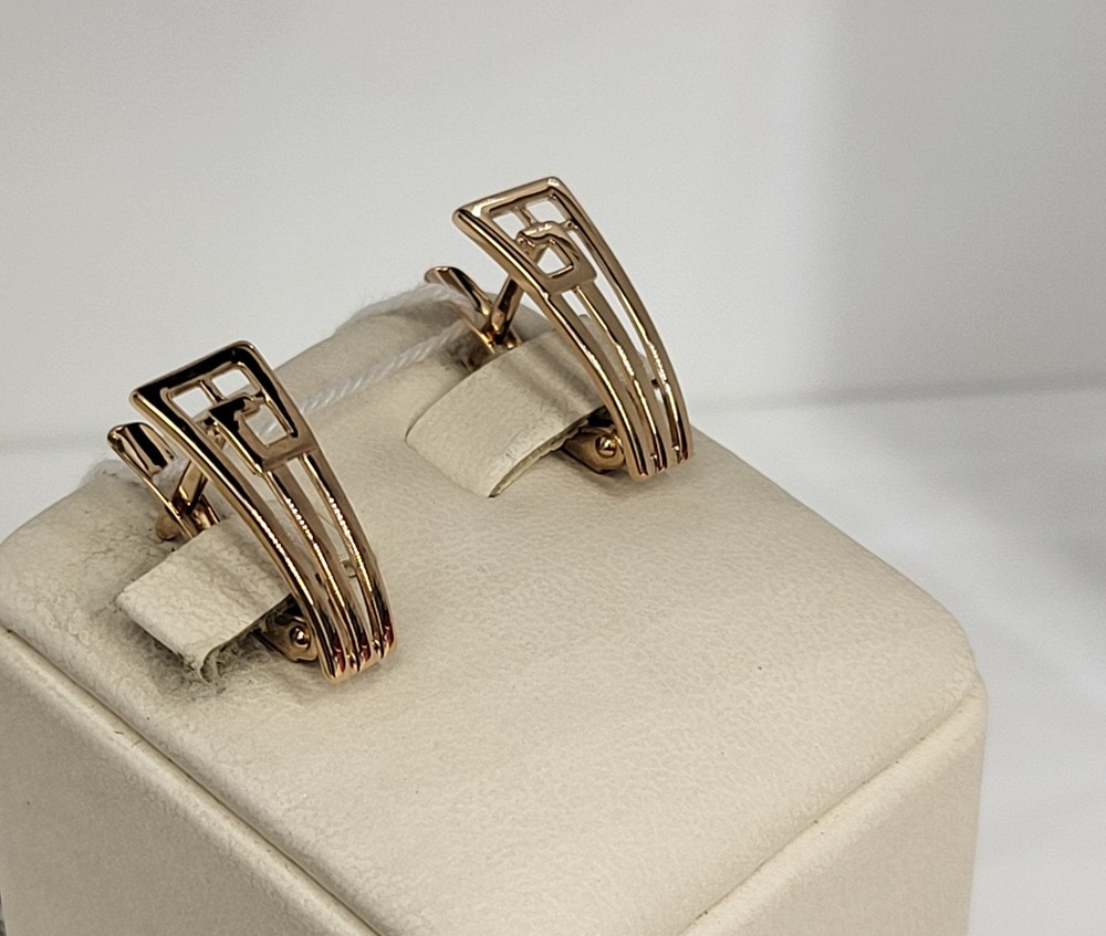 СЕРЬГИ БЕЗ КАМНЯ (Au 585)