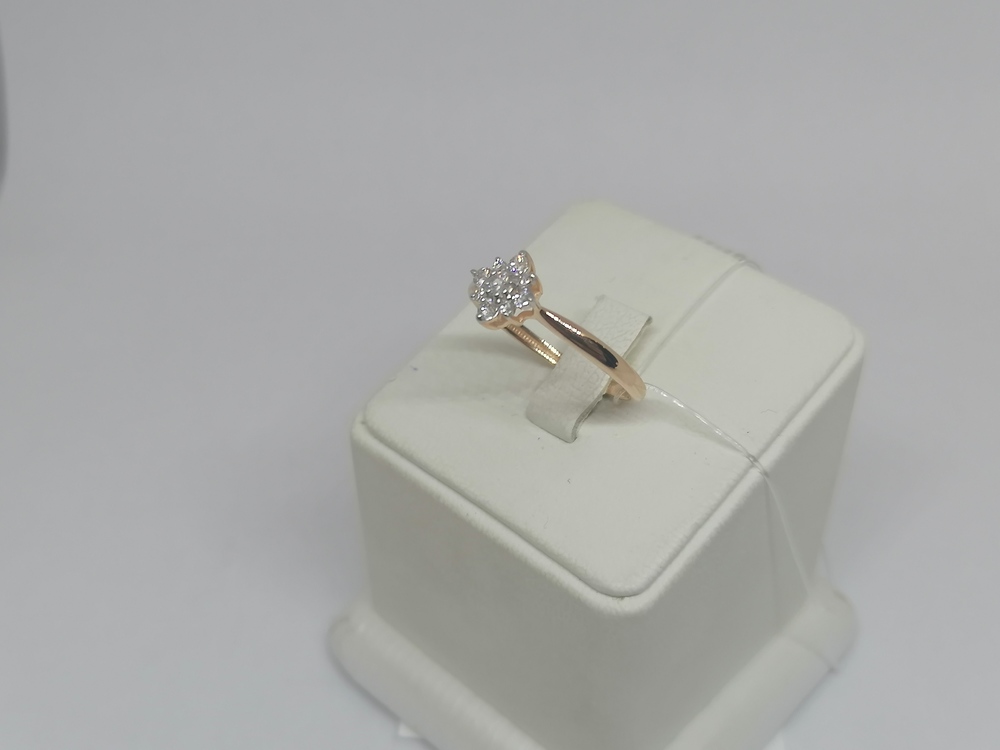 КОЛЬЦО С КАМНЯМИ (Au 585)