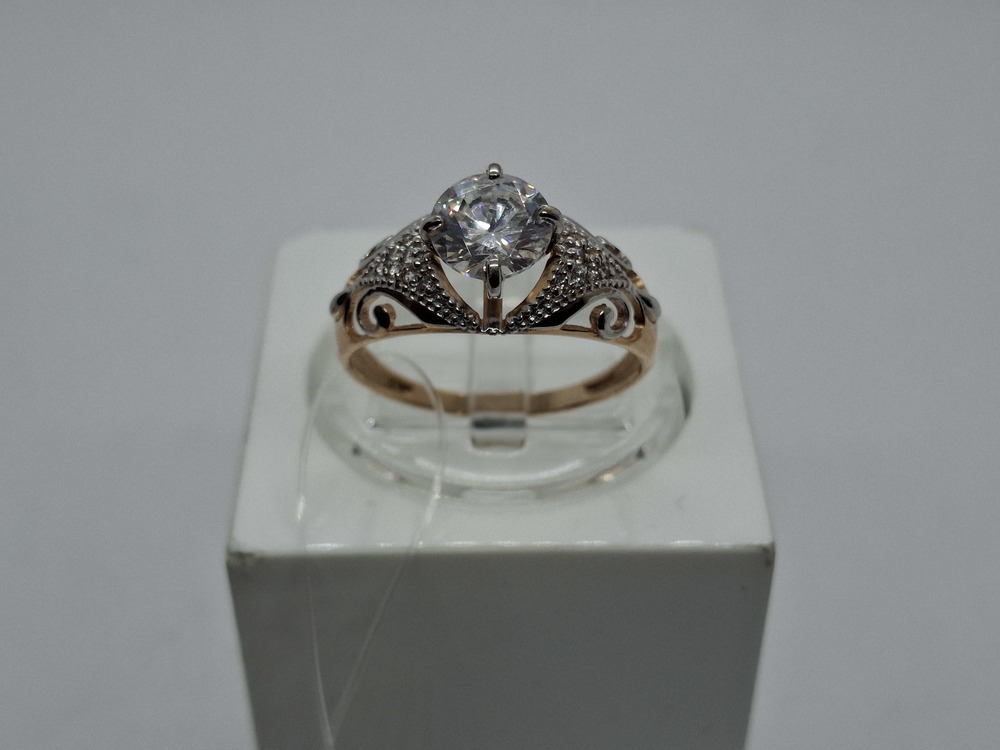 КОЛЬЦО С КАМНЯМИ (Au 585)