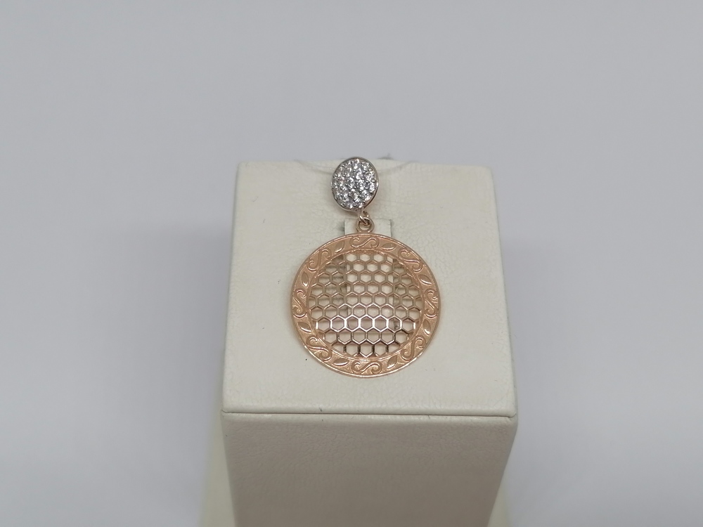 950344 ПОДВЕСКА С КАМНЯМИ (Au 585)