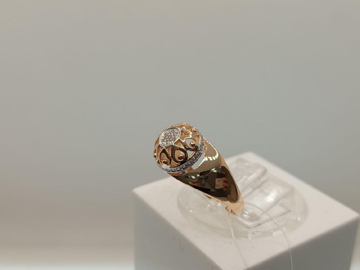 КОЛЬЦО С КАМНЯМИ (Au 585)