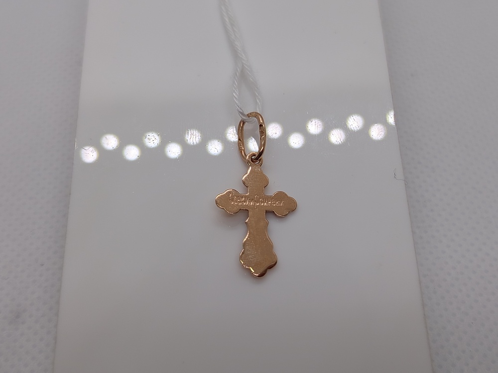 ПОДВЕСКА КРЕСТ БЕЗ КАМНЯ (Au 585)