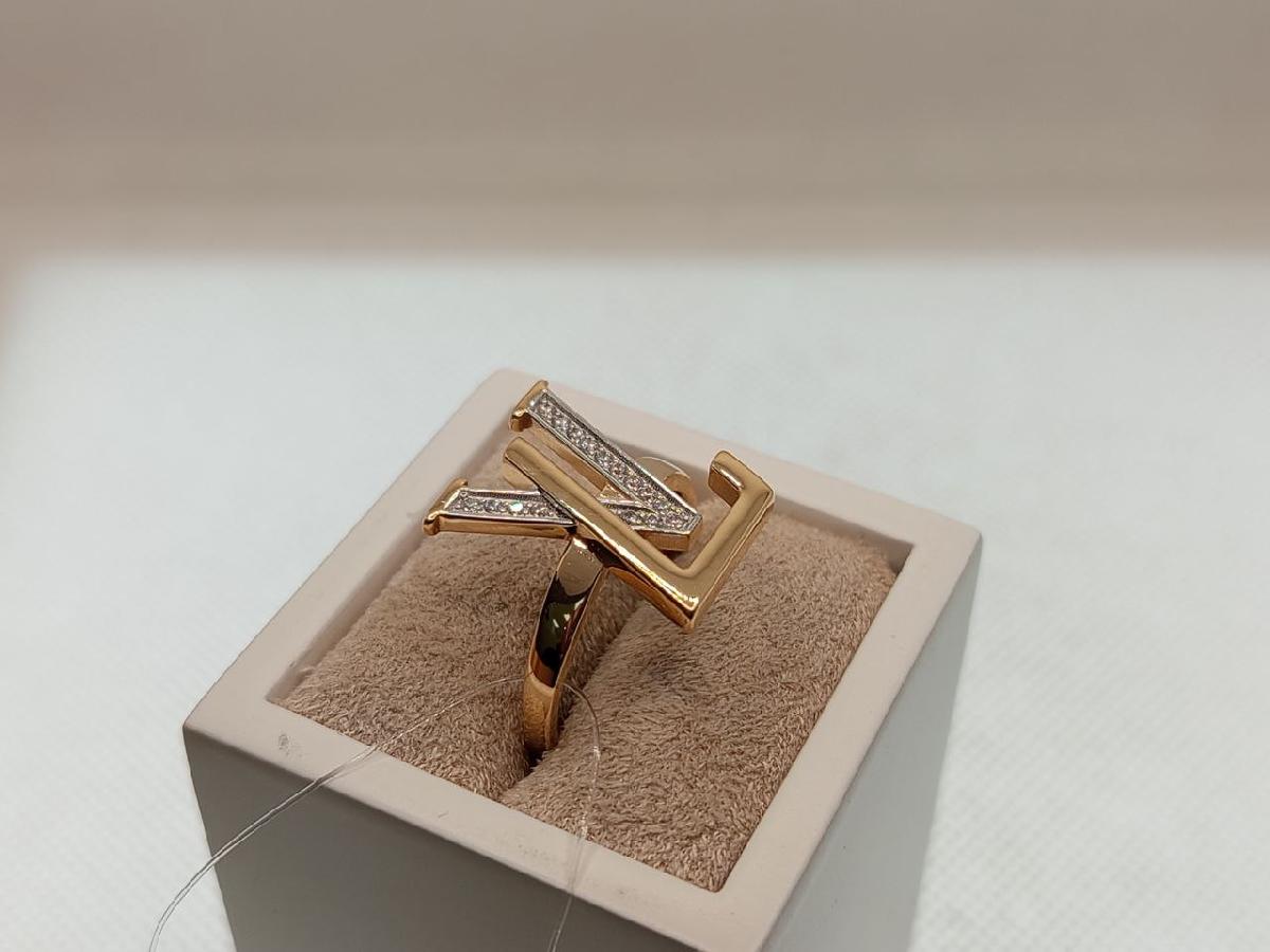 КОЛЬЦО С КАМНЯМИ (Au 585)