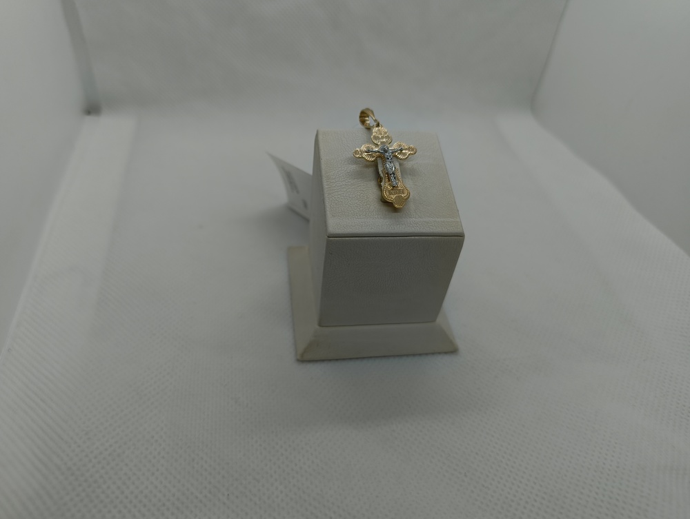 ПОДВЕСКА КРЕСТ без камня (Au 585)