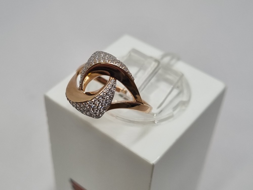 КОЛЬЦО С КАМНЯМИ (Au 585)