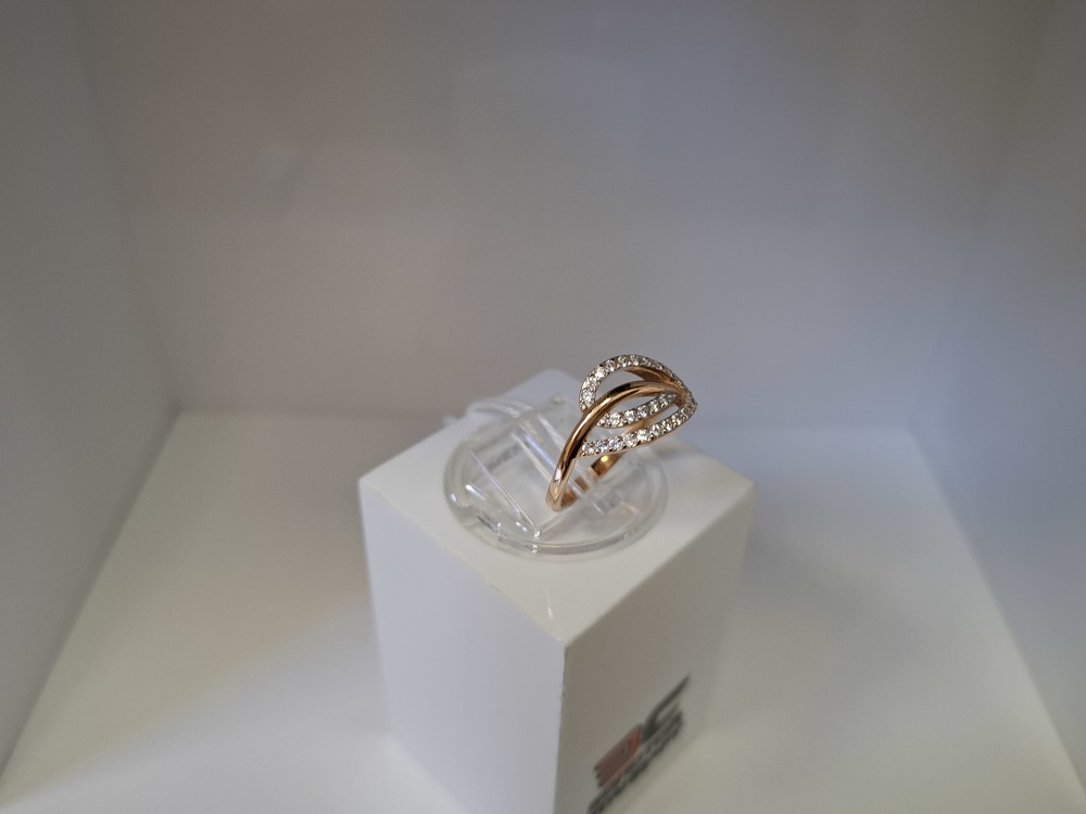 КОЛЬЦО С КАМНЯМИ (Au 585)