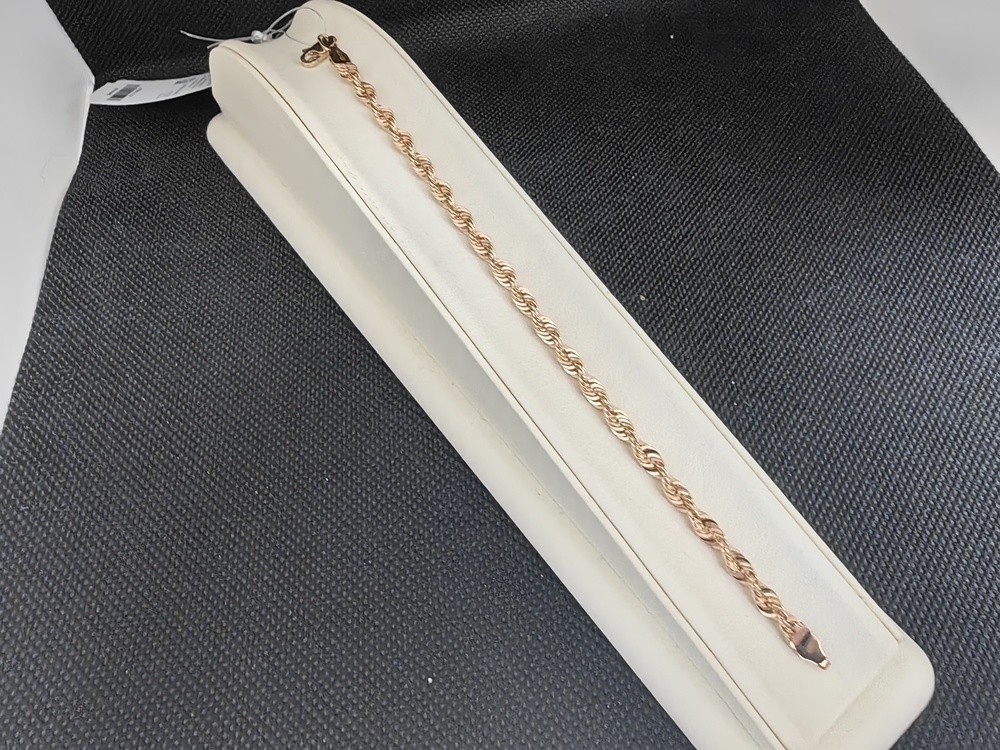 БРАСЛЕТ ПУСТОТЕЛЫЙ Веревка (Au 585)