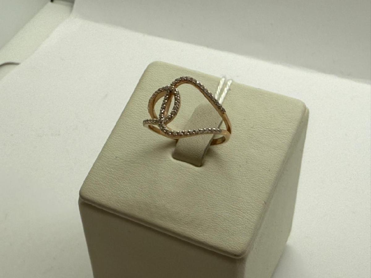 КОЛЬЦО С КАМНЯМИ (Au 585)