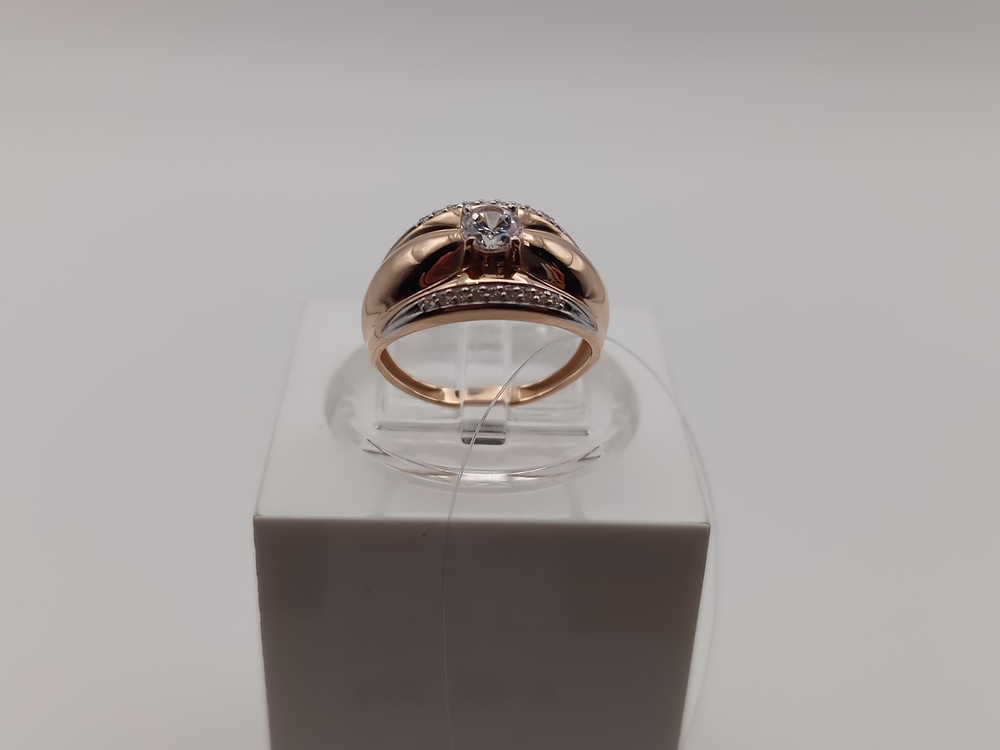 КОЛЬЦО С КАМНЯМИ (Au 585)