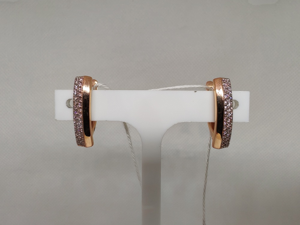 СКМИ585 СЕРЬГИ С КАМНЯМИ (Au 585)