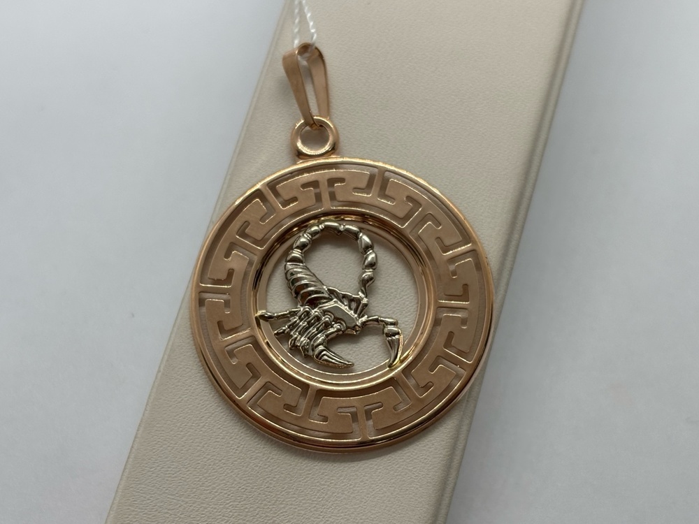 ПОДВЕСКА ЗНАК ЗОДИАКА СКОРПИОН (Au 585)