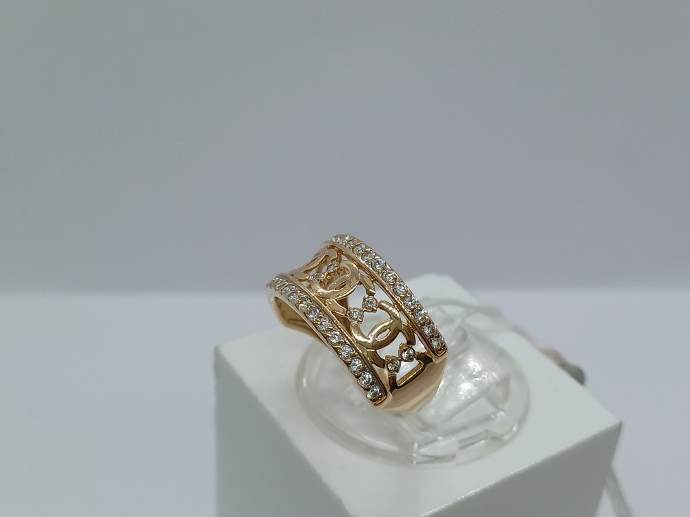 КОЛКМИ585 КОЛЬЦО С КАМНЯМИ (Au 585)