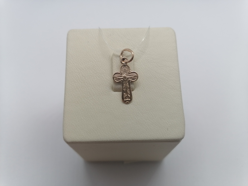 20-0096 ПОДВЕСКА КРЕСТ без камня (Au 585)