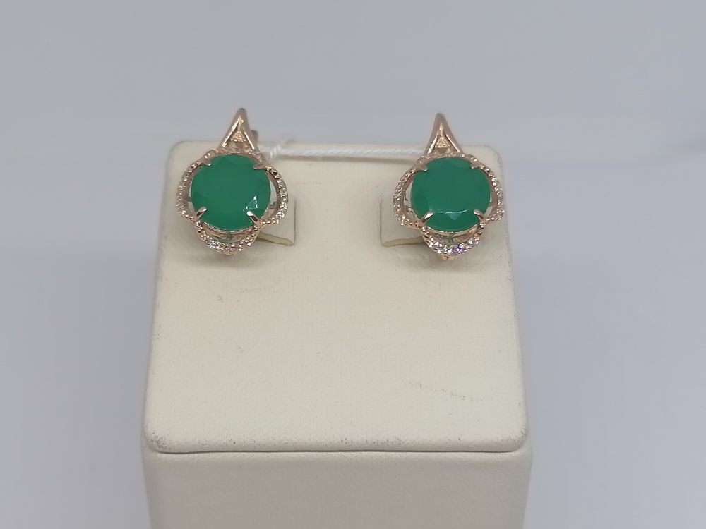 СЕРЬГИ С КАМНЯМИ (Au 585)