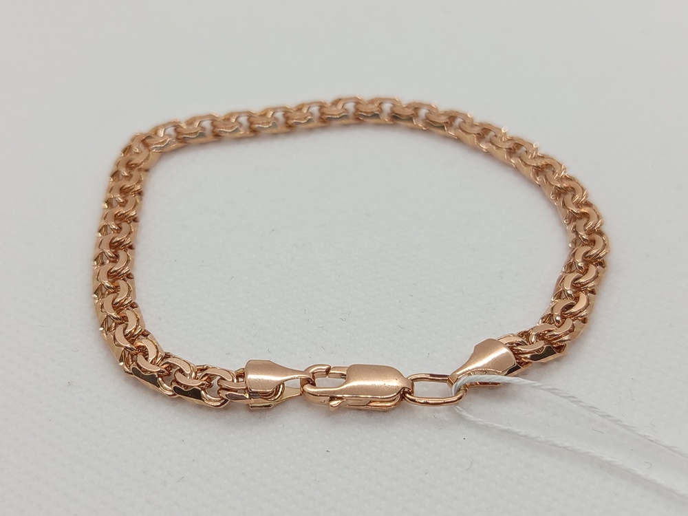 БЛБ585 БРАСЛЕТ ПОЛНОВЕСНЫЙ Бисмарк (Au 585)