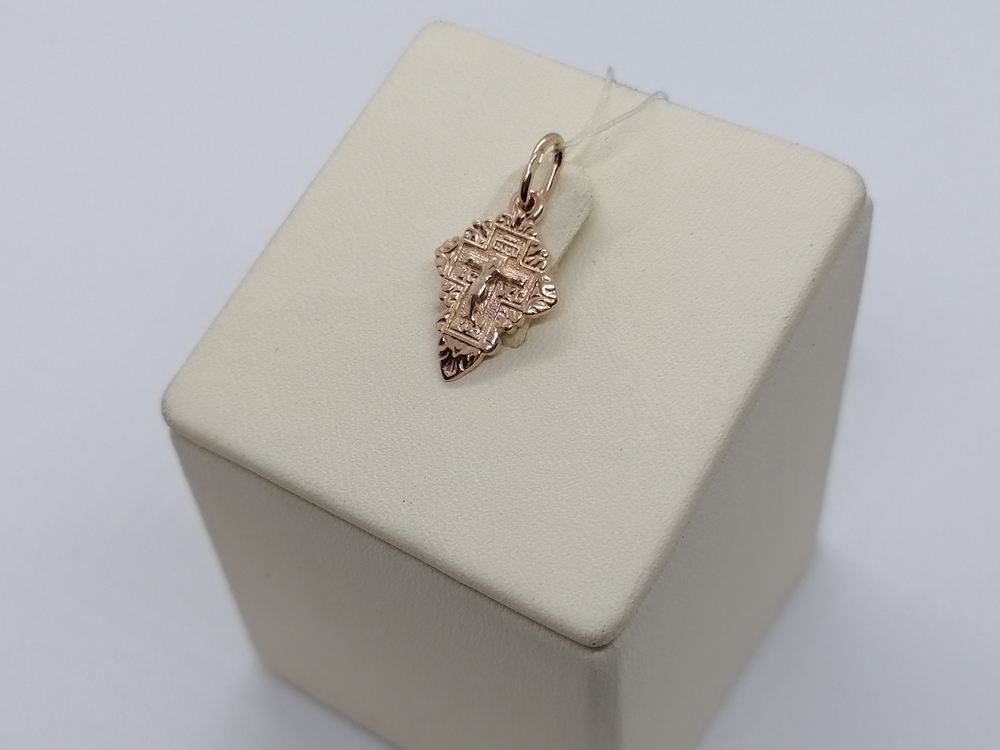 ПОДВЕСКА КРЕСТ без камня (Au 585)