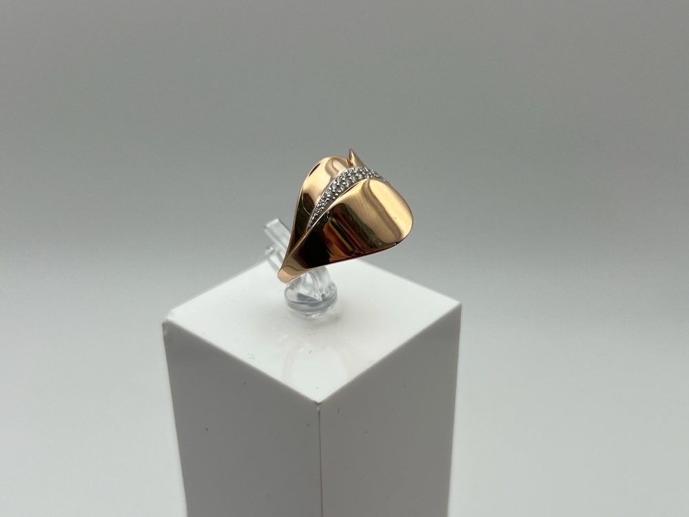 КОЛЬЦО С КАМНЯМИ (Au 585)