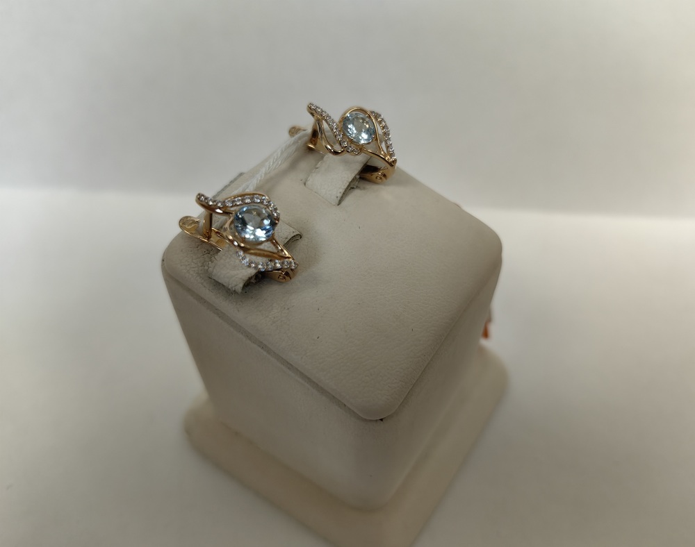 СЕРЬГИ С КАМНЯМИ (Au 585)