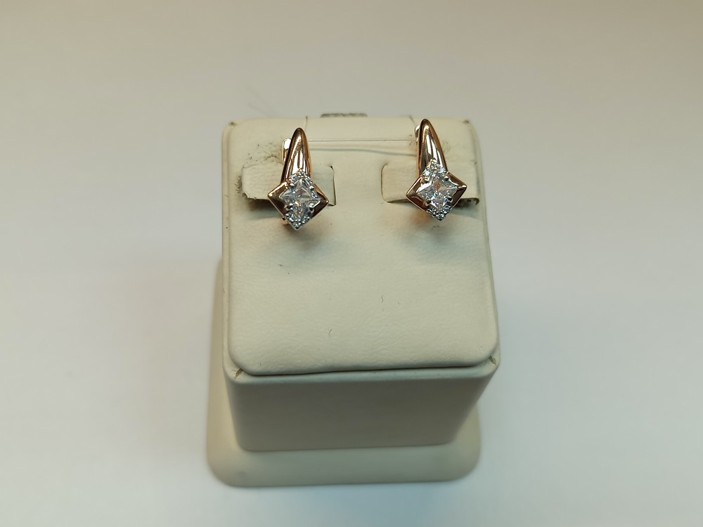 СЕРЬГИ С КАМНЯМИ (Au 585)