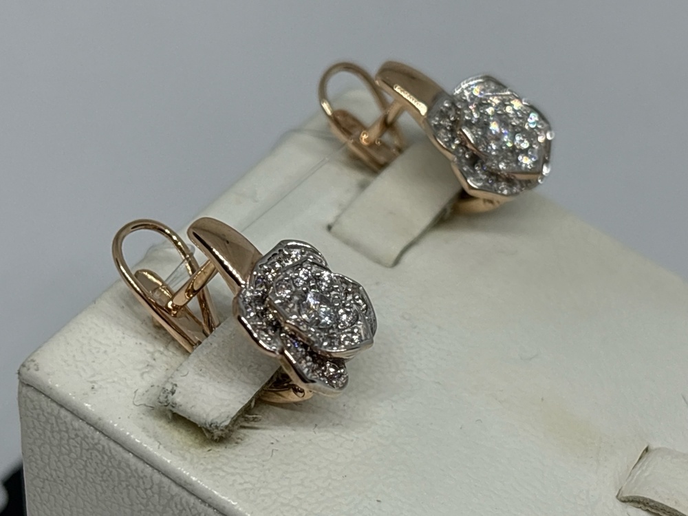 СЕРЬГИ С КАМНЯМИ (Au 585)