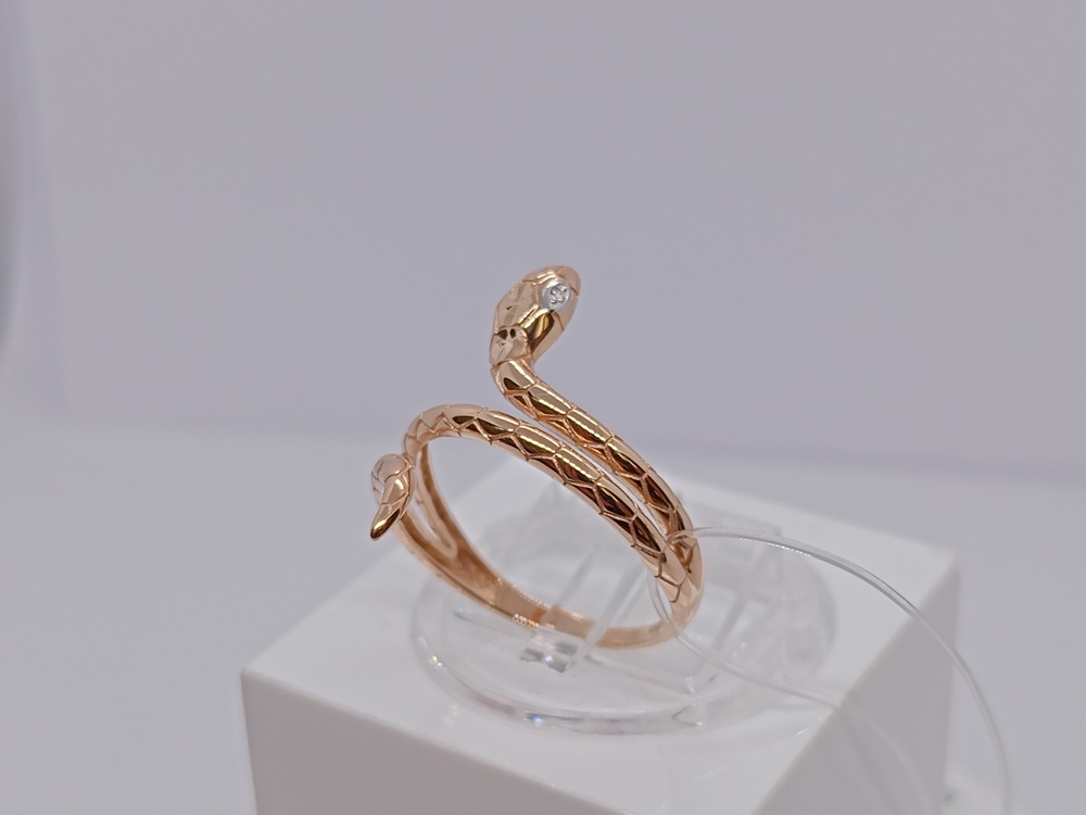 КОЛЬЦО С КАМНЯМИ (Au 585)