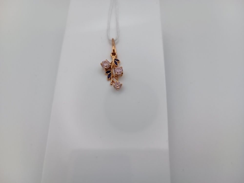 ПОДКМИ583 ПОДВЕСКА С КАМНЯМИ (Au 583)