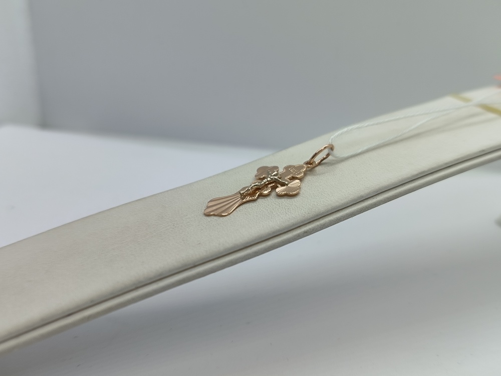 ПОДКБК585 ПОДВЕСКА КРЕСТ БЕЗ КАМНЯ (Au 585)