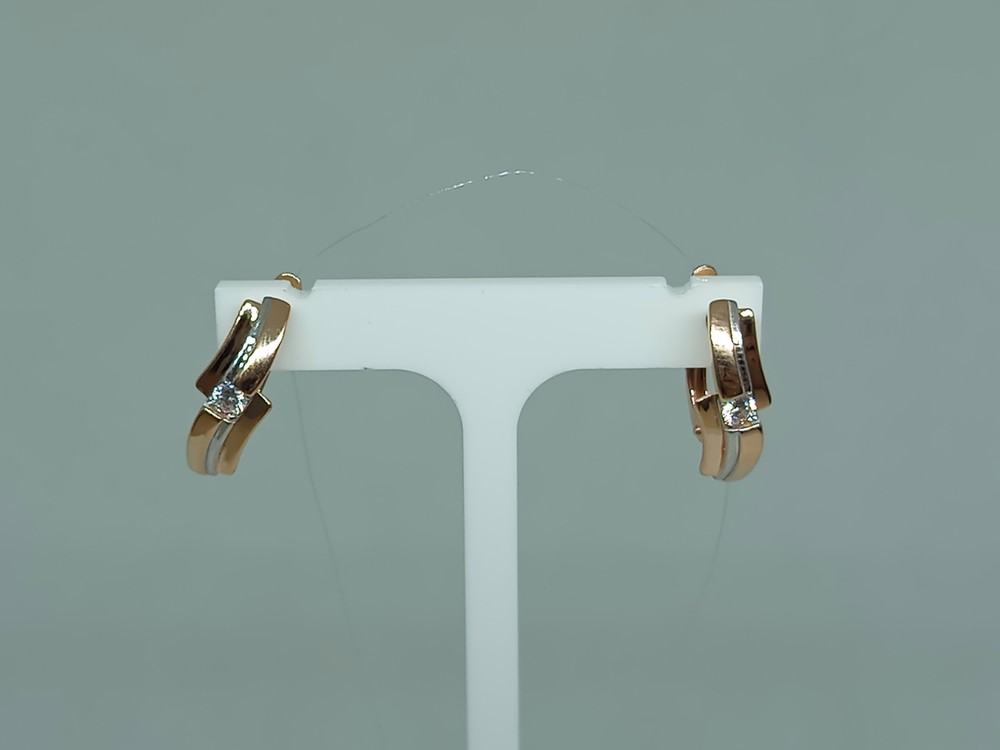 СЕРЬГИ С КАМНЕМ (Au 585)