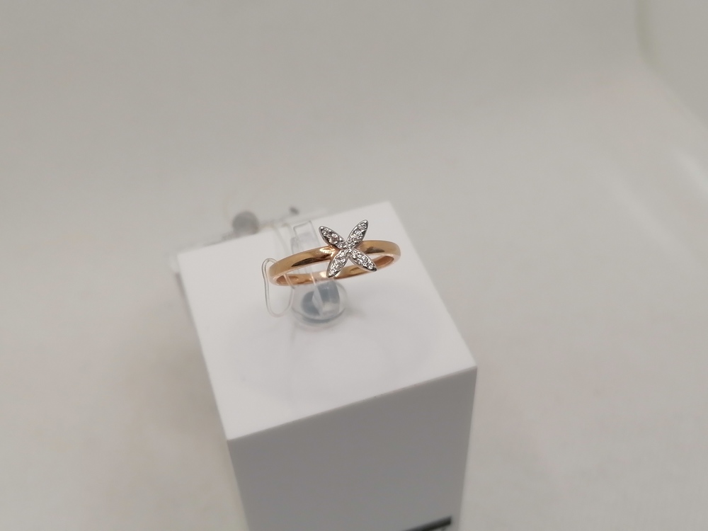 КОЛЬЦО С КАМНЯМИ (Au 585)