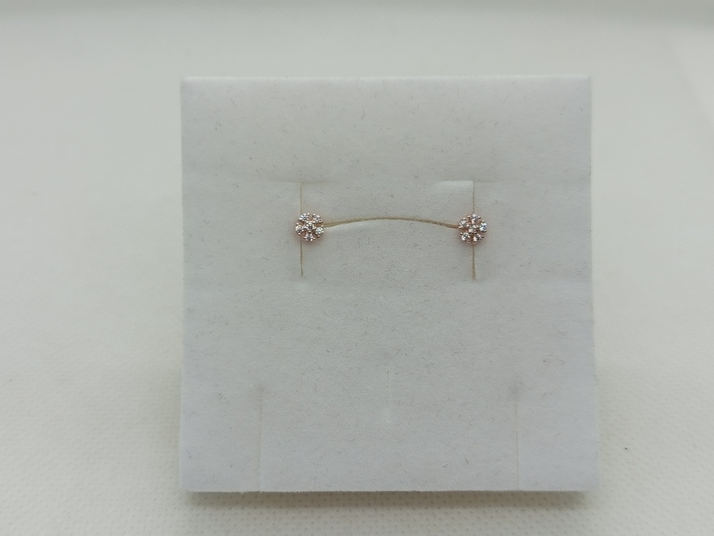 СКМИ585 СЕРЬГИ С КАМНЯМИ (Au 585)