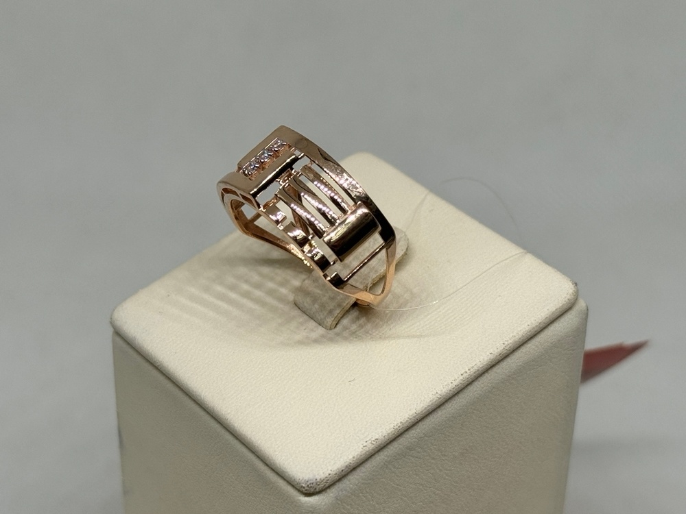 КОЛЬЦО С КАМНЯМИ (Au 585)