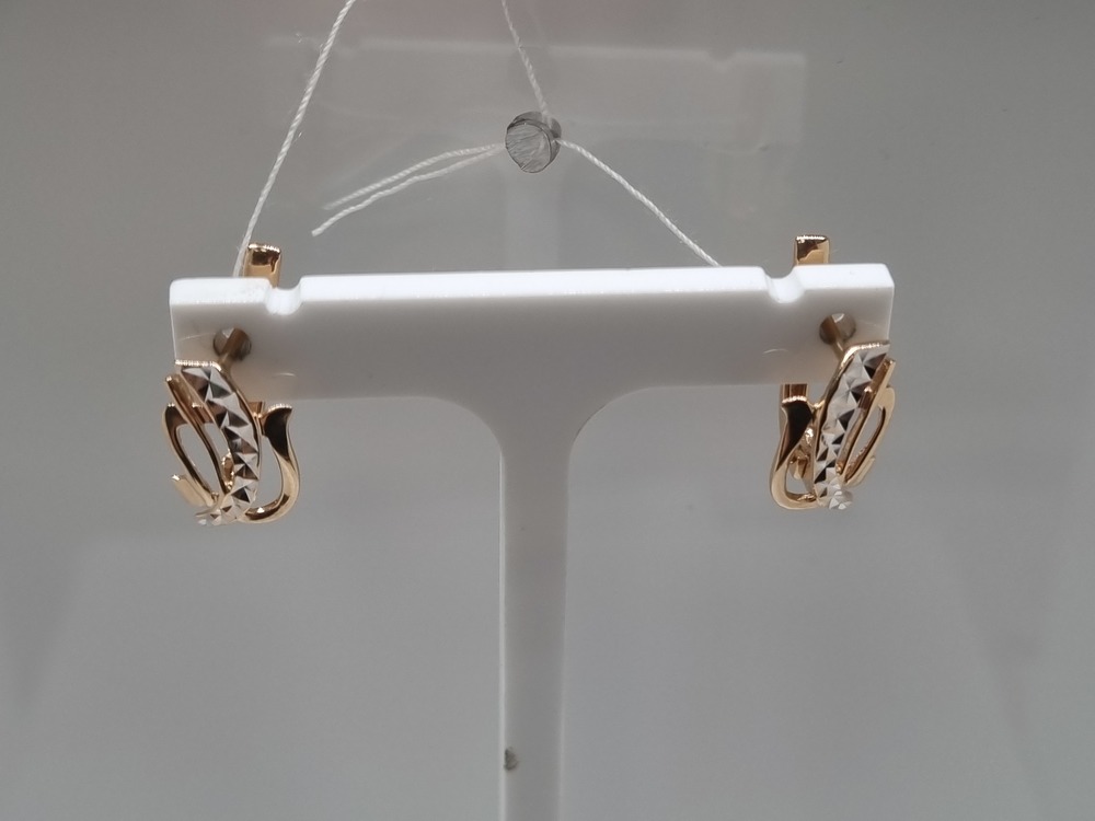 СЕРЬГИ БЕЗ КАМНЯ (Au 585)