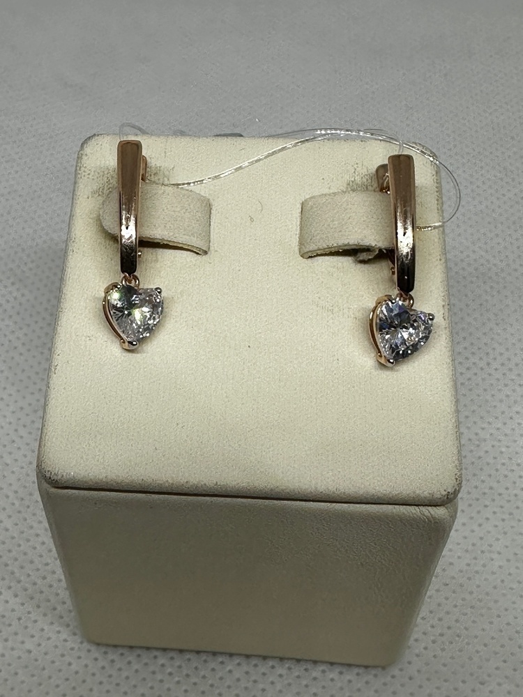 СЕРЬГИ С КАМНЕМ (Au 585)