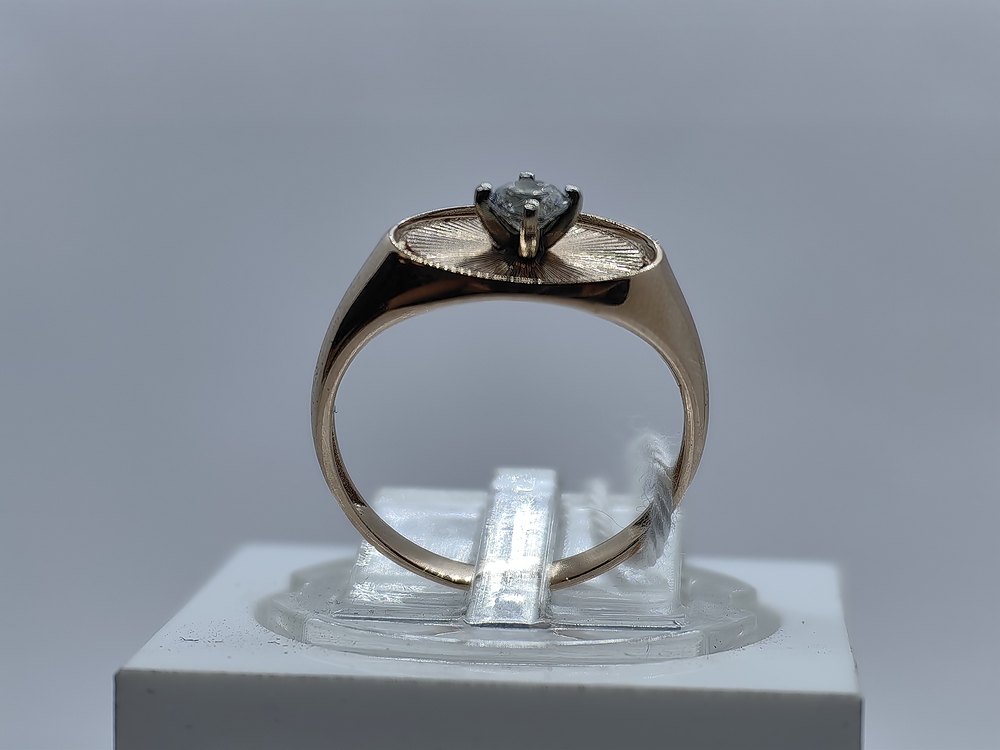 КОЛКМ585 КОЛЬЦО С КАМНЕМ (Au 585)